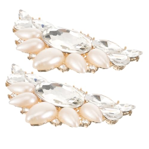 minkissy 1 Paar Hochzeit Schuhclips mit Abnehmbare Schuhschmuck Accessoires für Damen Dekoration für High Heels Partys Besondere Anlässe von minkissy