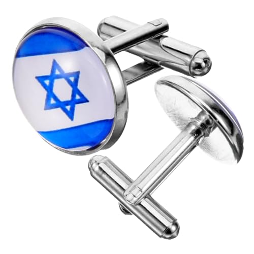 minkissy 1 Paar Israelische Manschettenknöpfe Kleidungsdekore Manschettenknöpfe Für Hemden Manschettenknöpfe An Den Ärmeln Knöpfe Für Männliche Hemden Hemdärmelknopf Zinklegierung minkissy 1 Paar Israelische Manschettenknöpfe Kleidungsdekore Manschettenknöpfe Für Hemden Manschettenknöpfe An Den Ärmeln Knöpfe Für Männliche Hemden Hemdärmelknopf Zinklegierung von minkissy