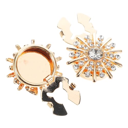 minkissy 1 Paar Manschettenknöpfe Strassknöpfe Für Kleidung Strass Manschettenknopf Manschettenknöpfe Strass Accessoires Für Damen Goldene Legierung minkissy 1 Paar Manschettenknöpfe Strassknöpfe Für Kleidung Strass Manschettenknopf Manschettenknöpfe Strass Accessoires Für Damen Goldene Legierung von minkissy