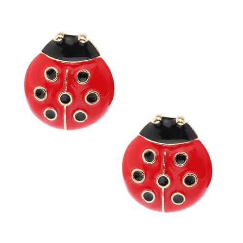minkissy Marienkäfer Ohrstecker Für Mädchen Kreative Ebene Ohrhänger Schmuck Für Partys Und Alltag Modisches Accessoire Süßes Design von minkissy