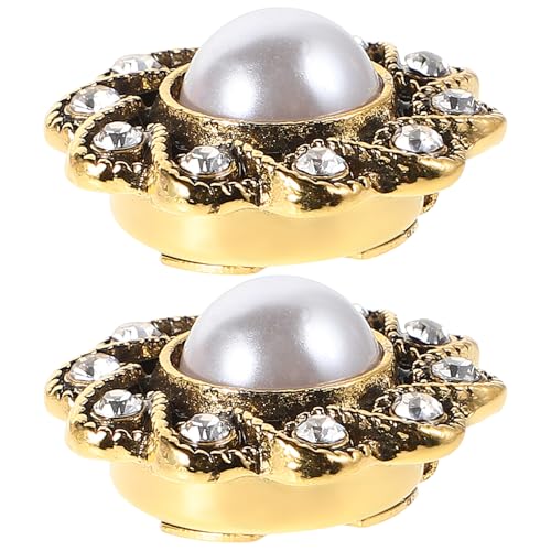 minkissy 1 Paar Nähen Sie Faux Pearl Button Basteln Mit Schaftabdeckungen Tasten Für Kleidung Hemd Anzüge Schichten Pullover DIY -projekt von minkissy