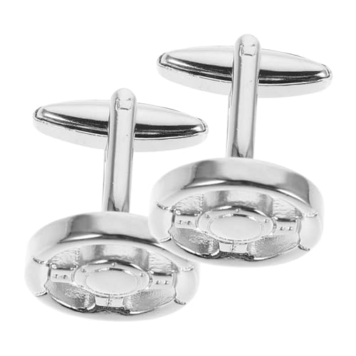 minkissy 1 Paar Silberne Cufflinks im Auto Design Manschettenknöpfe für Männer Business Cufflinks Tuxedo Hemd Stifte Elegantes Modeaccessoire für Besondere Anlässe von minkissy