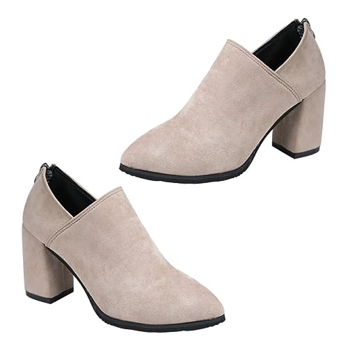 minkissy 1 Paar Wildleder -Highheel -Nacktstiefel Damenschuhe Damenstiefel Stiefeletten mit klobigem Absatz Schuhe mit klobigen Absätzen Winterstiefel Obermaterial: Samt Schwarz minkissy 1 Paar Wildleder -Highheel -Nacktstiefel Damenschuhe Damenstiefel Stiefeletten mit klobigem Absatz Schuhe mit klobigen Absätzen Winterstiefel Obermaterial: Samt Schwarz von minkissy