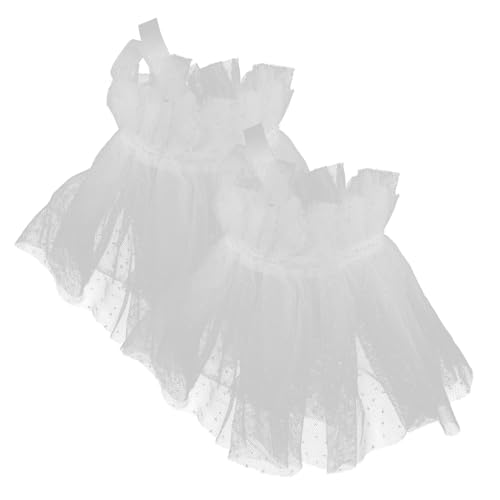 minkissy 1 Paar gefälschte Ärmel armlehnen hochzeitsmode vielseitige Ärmel Fake Ärmel Stilvolle Ärmel Armhandschuhe Hochzeitshandschuhe Handschuhe mit Armstulpen Gittergewebe Weiß von minkissy