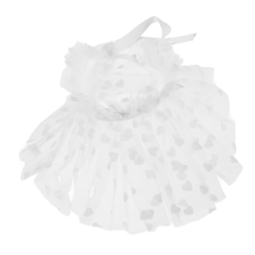 minkissy 1 Paar gefälschte Handgelenksmanschetten Stoff Perlen erste Kleid lang Cosplay-Handgelenkmanschetten Damen Handgelenkmanschetten Handgelenk Ärmel Gittergewebe Weiß von minkissy