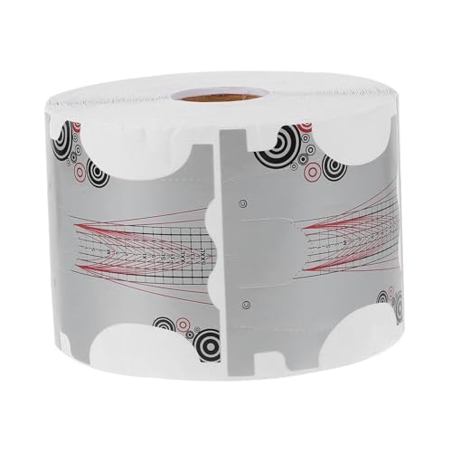 minkissy Nail Art Tips 500 Blatt Silbergrau Papier Nagel Tips Acryl Gel Form Aufkleber Nagelverlängerung Sticker von minkissy