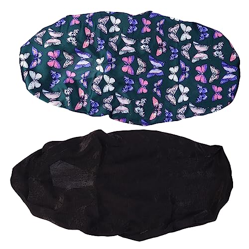 minkissy Seidenhaube Für Schlafende Frauen Schlafmütze Mit Druck Haarhaube Schlafmütze Für Frauen Für Lange Haare Komfortable Nachtmütze von minkissy