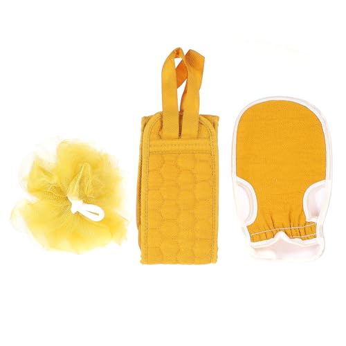 minkissy 1satz Teiliges Mit Badeset Handtuch Peeling-handschuh Und Rückenrubbelstrip Für Sanfte Hautpflege Und Für Entspannende Duschen Und Tägliche Exfoliation von minkissy