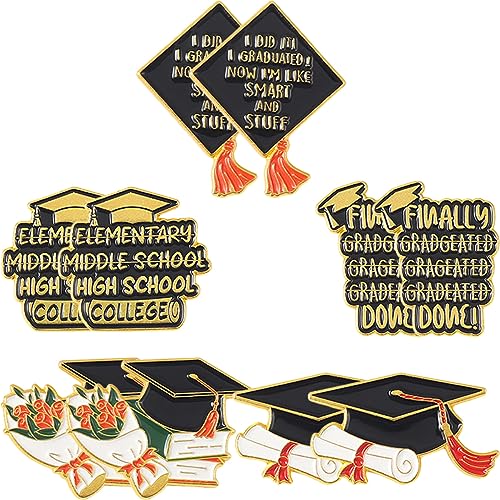 minkissy 1 Satz Bachelor Cap Brosche Pride Pin Grad Broschen Kleine Hut Brosche Anstecknadel Anstecknadel Anstecknadel Damengeschenke Ornament Souvenir Brosche 2023 10 Stück von minkissy
