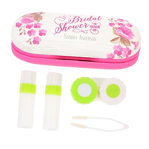 minkissy Kontaktlinsenbehälter Aus Pu-Material Tragbar Für Brillen Und Kontaktlinsen Mit Doppeltem Fach Leichte Und Praktische Aufbewahrungsbox Für Haushalt von minkissy