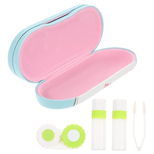 minkissy 1satz Reisebrillenetui Mit Doppellagigem Design Platzsparend Für Kontaktlinsen Und Brillen Für Unterwegs Und Reisen von minkissy