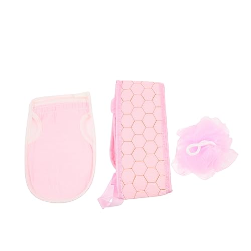 minkissy Bade-duschschrubber-set Peeling-bade-rückenschrubber Tragbares Badetuch Für Den Täglichen Gebrauch von minkissy