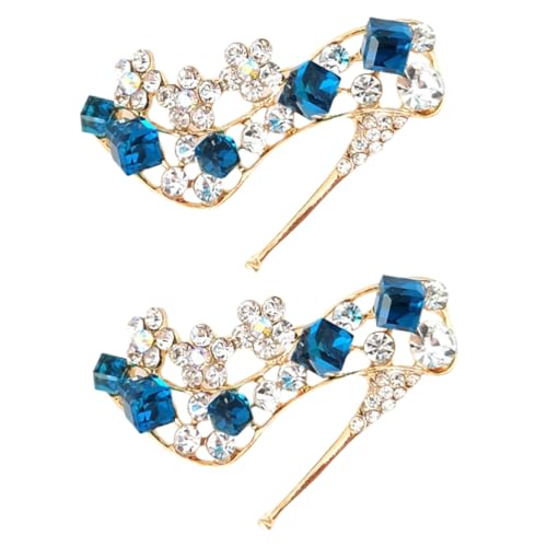 minkissy 1 Satz Farbige High Heel Abzeichen Glitzernde Broschen Für Damenbekleidung Dekoration Für Taschen Kleidung Einfach Zu Abzunehmen Kreatives Design Für Modeaccessoires 2 Stück von minkissy