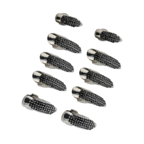 minkissy Gothic Punk Krallenring 10 Stück Falsche Nagel Klaue Pfote Fingerringe mit für Cosplay und Halloween Dekoration von minkissy