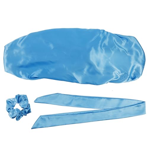 minkissy Seidenschlafmütze Damen Haarpflegehaube Lange Schlafmütze Für Zuhause Kopf Abdeckung Pflege Hut Nachtschlaf Hut von minkissy