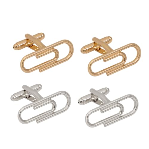 minkissy 1 Satz Herren Manschettenknöpfe Stilvolle Accessoires Für Hochzeiten Formelle Anlässe Oder Geschäftsmeetings Hochwertige Verarbeitung Zeitloses Design 2 Paare von minkissy