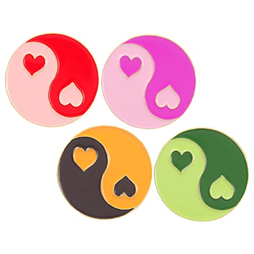minkissy 1 Satz Herz Broschen Für Frauen Dekorative Anstecknadeln Für Kleidung Rucksäcke Und Taschen Kreatives Design Leicht Und Tragbar Als 4 Stück von minkissy