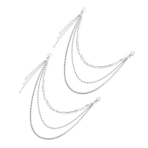 minkissy 2stücke Hüftkette Mehrschichtige Taillenkette Für Herren Mode-kette Retro-design Kleidungszubehör Für Strandpartys Und Verabredungen von minkissy
