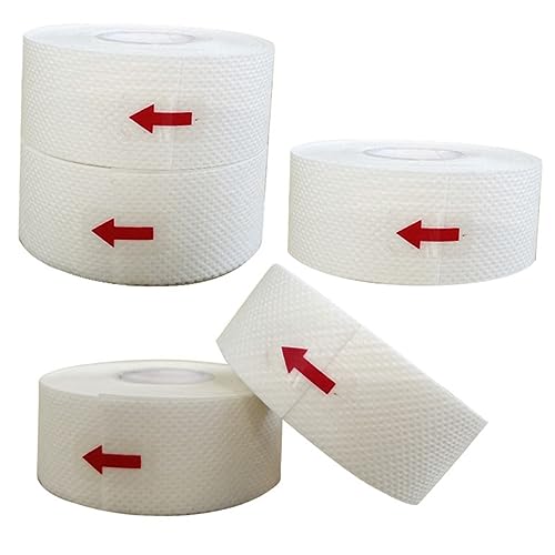 minkissy 1 Satz Hut-schweiß-aufkleber Saugfähig Mundband Zum Schlafen Rutschfeste Schweißbänder Tücher Klebrig Schutzhelm-kinnriemen Kappe Leitung Hochleistungs-kreppband Vlies 5 Rollen von minkissy