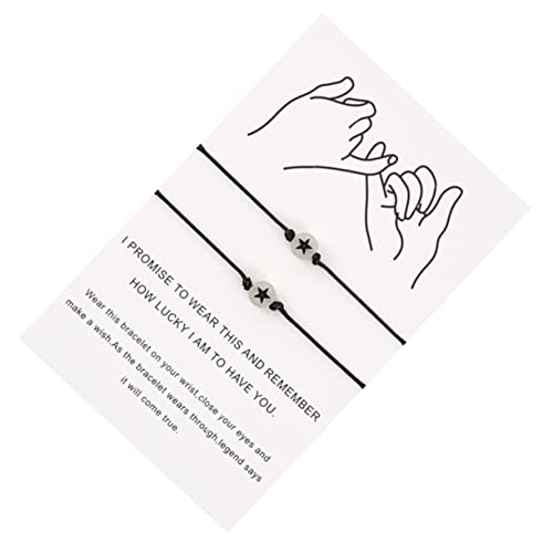 minkissy 1 Satz Leuchtende Freundschaftsarmbänder für Matching Armbänder Handgefertigt zu Weihnachten Valentinstag Besonderen Anlässen von minkissy