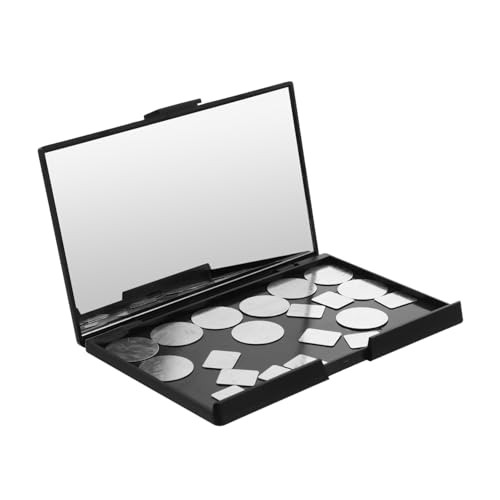 minkissy Lidschattenpalette Mit Leeren Pfännchen Magnetisch Integriertem Spiegel Für Lidschatten Und Losem Puder Zum Selbergestalten Und Aufbewahren von minkissy