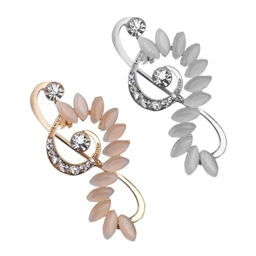 minkissy 1 Satz Musik Brosche Pin Anstecknadel Schmuck Accessoire Für Kleidung Und Einfache Brosche Für Verschiedene Anlässe Halskette Und Schal Nutzung 2 Stück von minkissy