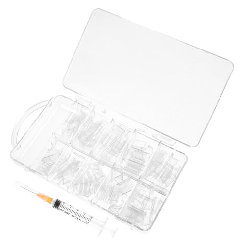 minkissy 1 Satz Nagel Tabletten diy nails false nails nagelbeißer stop nailing tool nageldesign Nagelkunstwerkzeuge Maniküre-Pflaster Nagelkunstzubehör Nail-Art-Patch Abs Weiß von minkissy