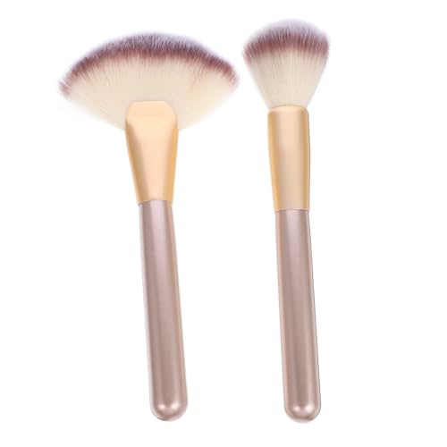 minkissy 1 Satz Schminkpinsel Fächerpinsel Applikator Für Highlighter-make-up-pinsel Make-up Pinsel Highlighter-pinsel Frau Markieren Malen Wellpappe Aus Seiden-nylon-wolle von minkissy