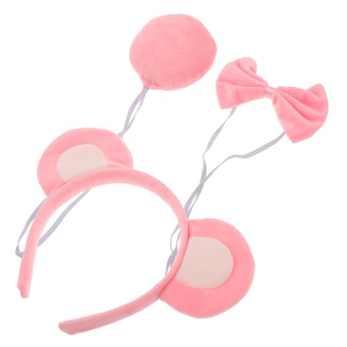 minkissy Niedliches Bärenohr-stirnband-set Tierkostüm-zubehör Für Partys Und Veranstaltungen von minkissy