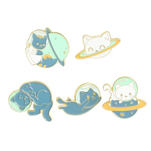 minkissy 1 Satz Teiliges Cartoon Broschen Brosche Für Kleidung Taschen Und Accessoires Niedliche Tier Designs Für Damen Für Partys Und Cosplay 5 Stück von minkissy