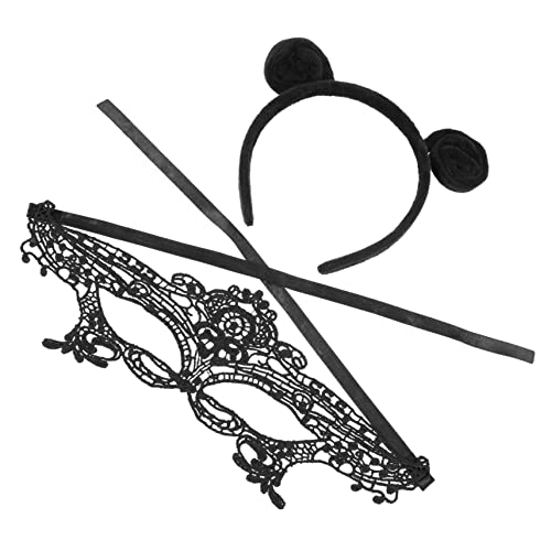 minkissy 1 Satz Tentakel-Stirnband-Maske das Kostüm Party-Antennen-Stirnbänder Make-up-Haarband halloween haarspangen haarspange halloween Party-Haarreifen Halloween-Haarbänder Stoff Black von minkissy