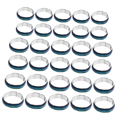 minkissy 1 Satz Wechselbare Vintage Farbwechsel Ringe Stimmungsringe Für Männer Und Frauen Farbwechsel Ringe Für Als 50 Stück von minkissy