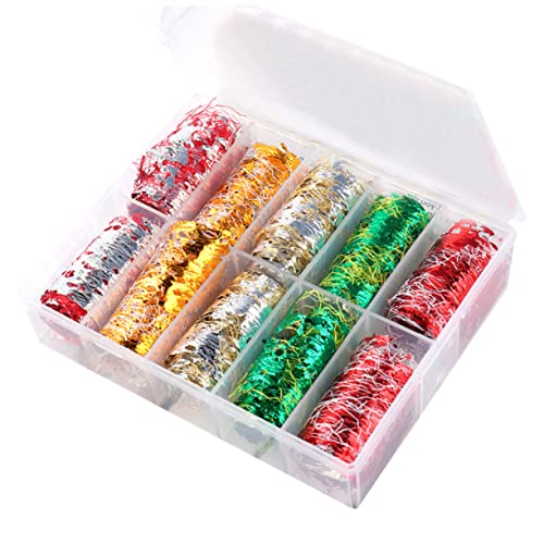 minkissy 1 Schachtel Diy Maniküre Dekoration Nagelfolie Transfer Aufkleber Nagelaufkleber Transferfoliengel Nagelkunstabziehbilder Maniküre-verzierung Nagelpolitur Nail-art- Colorful von minkissy