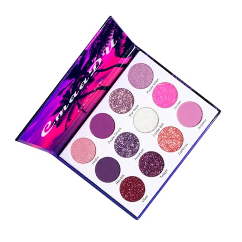minkissy Farbenfrohe Shimmer Lidschatten Palette Farben Und Metallisch Langanhaltendes Make-up Für Faszinierende Looks Für Frauen Und Mädchen von minkissy