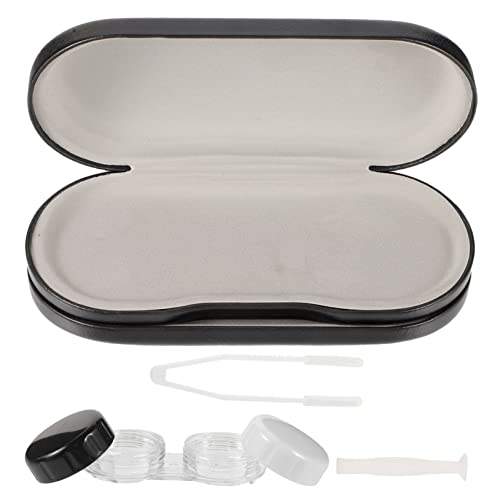 minkissy Doppelschichtiges Brillenetui Tragbare Brillenbox Mehrzweck-Brillen-Organizer Aus Hartschalenmaterial Für Reisen Und Täglichen Gebrauch von minkissy