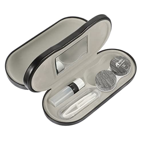 minkissy Tragbares Brillenetui Aus Hochwertigem Material Doppellagiger Brillen-Organizer Für Hause Und Reisen Passt Für Standardbrillen Und Lesebrillen Schützt Vor Und Beschädigungen von minkissy