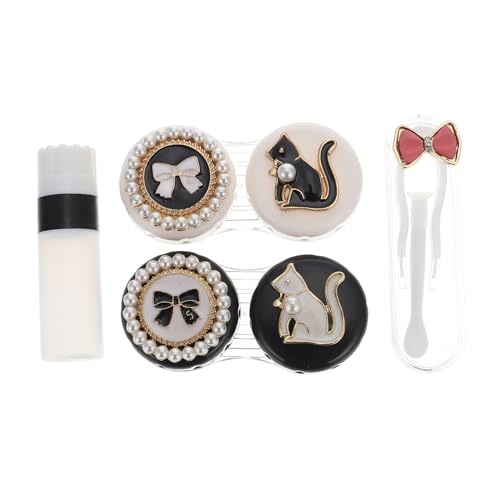 minkissy Kontaktlinsenbehälter Aufbewahrungsboxen Für Kontaktlinsen Tragbar Auslaufsicher Mitnehmen Halten Feucht Wiederverwendbar Tasche Brieftasche Rucksack Auto Überallhin von minkissy