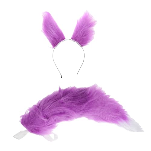 minkissy Entzückendes Ohren- Und -set Tier-kopfbedeckungsset Für Cosplay-kostümparty Halloween von minkissy