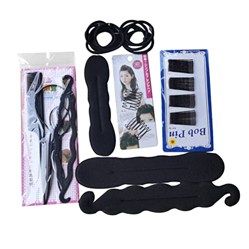 minkissy 1 Set Haarstyling-werkzeugset – Haarknoten-maker Pferdeschwanzhalter Lockenwickler Und Lockenwickler Für Frauen Mädchen Damen – Einfache Und Schnelle Styling-lösung von minkissy