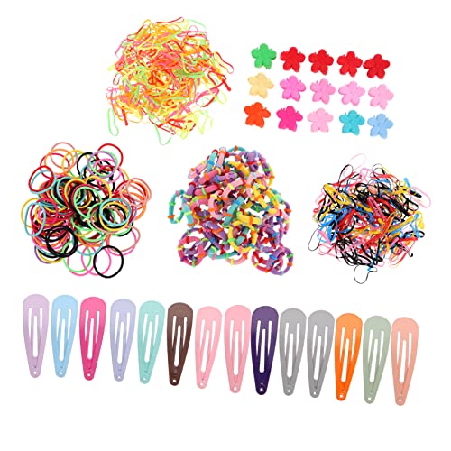 minkissy 1 Satz Kopfbedeckung Für Kinder Pferdeschwanzhalter Kleine Haarspangen Haarschmuckset Für Kinder Schnappclips Schönes Haarband Farbige Haargummis Gummiband Krawatte Mädchen Baby von minkissy