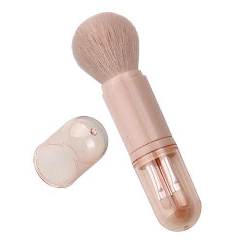 minkissy Reisefreundliches Make-up-pinsel-set 4-teiliges Mini-pinsel-set Einziehbare Lidschatten- Und Gesichtscreme-applikatoren Für -ups von minkissy