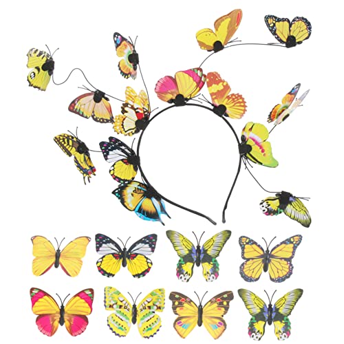 minkissy 1 Satz Schmetterlings-stirnband Schmetterlings-fascinator-hut Festival-stirnband Schmetterlingsflügel Für Mädchen Haarschmuck Mit Schmetterlingen Koreanisch Plastik Schmücken Frau von minkissy