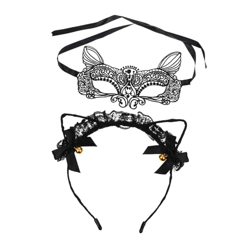 minkissy Kreativer Tierthemen Haar Hoops Gesichtsmaske Mit Tier Ohren Kopfschmuck Für Karneval Festivals Und Kostümpartys Aus Hochwertigem Material Bruchfest Und Langlebig von minkissy
