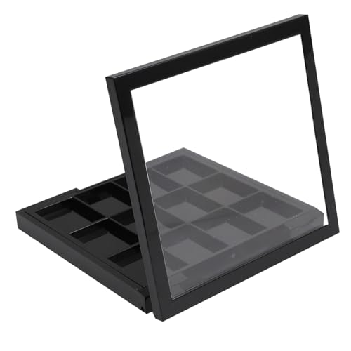 minkissy Lidschattenetui Leer – 12-fächer-palettenset Make-up-organizer Für Frauen Mädchen Und Anfänger von minkissy