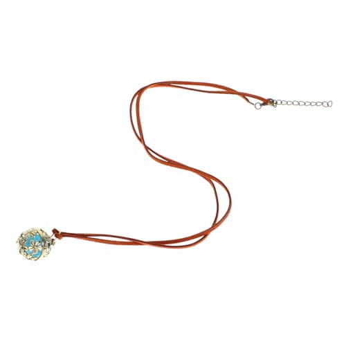 minkissy 1 Stück Aromatherapie Halskette Duftöl Diffuser Pendant Eleganter Aromatherapie Schmuck für Damen Herren für Ätherische Öle Entspannende Düfte Farbige Filz Pads Enthalten von minkissy