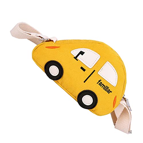 minkissy 1 Stück Auto Umhängetasche Fanny Kleinkinder Mini Umhängetasche Tragetasche umhängetasche Party Bags for Handtasche Aufbewahrungstasche Cartoon -Tasche Yellow von minkissy