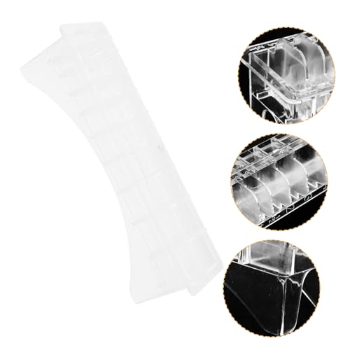 minkissy 1 Stück Box Limit Comb Universal Electric Clipper Kamm Clipper Halter Haarschneider Tasche Kämme Trimmer Haar Tools Organizer Haar Tool Organizer Haar Tool Träger Weiß von minkissy