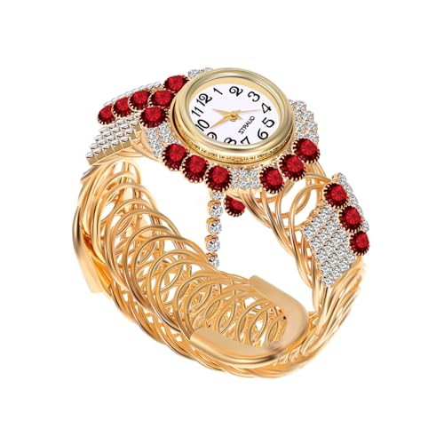 minkissy Quarzuhr Für Damen Mit Glänzendem Metallarmband Kreative Armbanduhr Im Eleganten Design Für Stilbewusste Frauen von minkissy