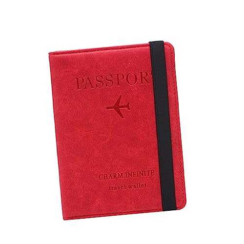 minkissy Brieftasche Für Frauen Mit Reisepasshülle RFID Etui Für Ausweise Fotos Taschen Geeignet Für Geschäftsreisen Büro von minkissy