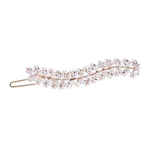 minkissy 1 Stück Eingelegte Zirkonium-Blatt-Haarnadel Braut-Haarspange Goody-Haarspangen Für Frauen Hochzeit Haar-Accessoires Für Frauen Haar-Accessoires Für Frauen Hochzeit von minkissy